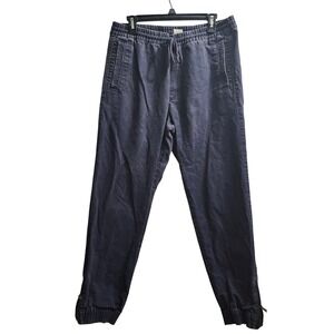 Gap Mens‎ Blue Zippered Ankle Drawstring Waist Jogger Pants L Casual